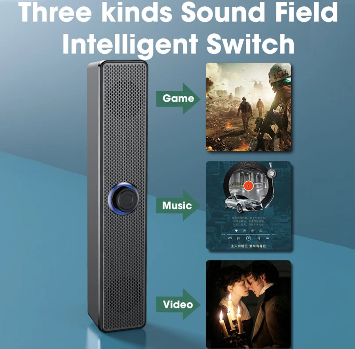 Bluetooth Sound Anlage mit 360° Surround Sound