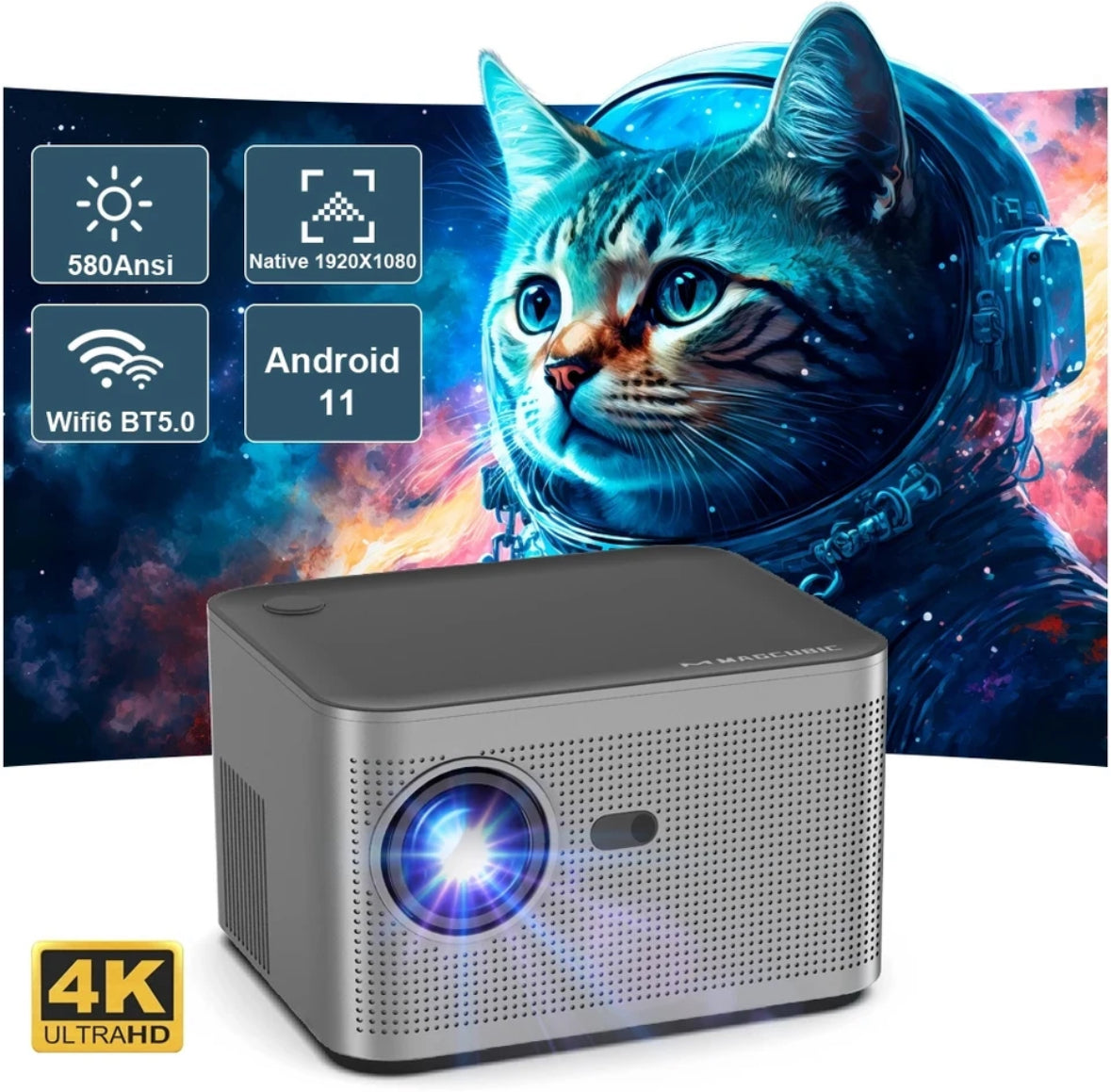 HY320 Smart UHD Beamer 4K - Android 11.0