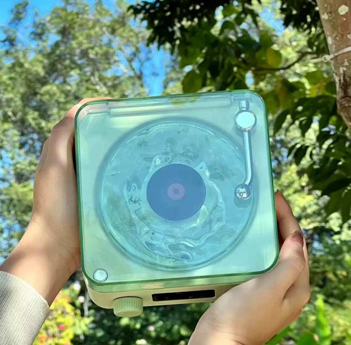Retro Galaxy Projektor Lautsprecher mit Schallplatten Design