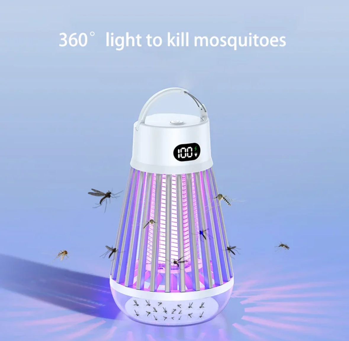 Elektrische Insektenfalle mit 2000 mAh Akku