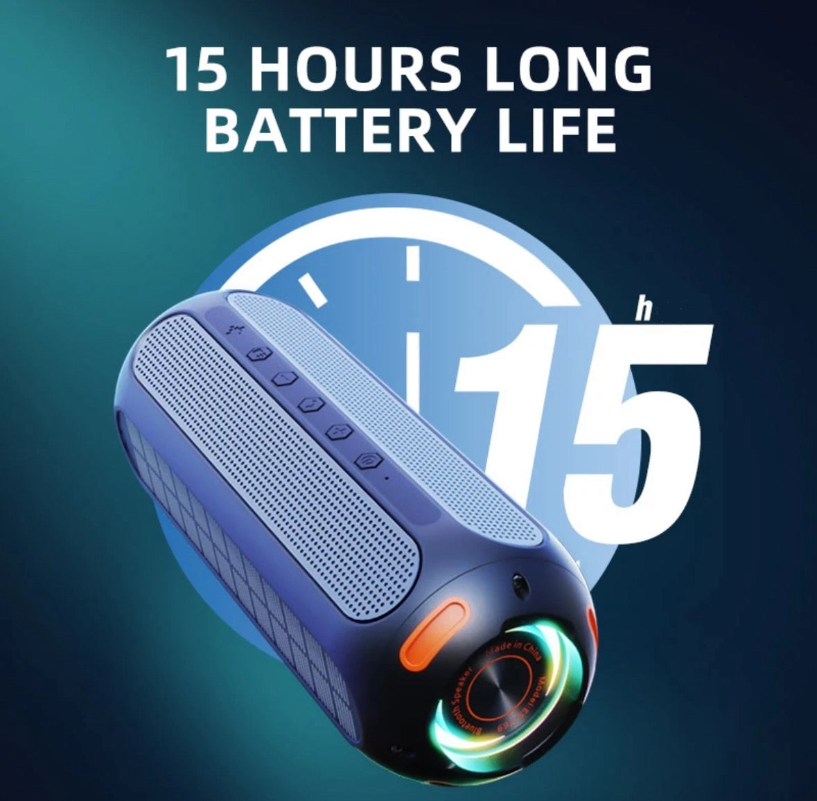 Solar Bluetooth Lautsprecher mit RGB Beleuchtung - 15h