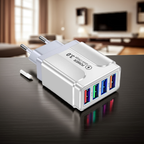 Kompaktes 4‑Port USB Ladegerät mit Quick Charge 3.0 – Schnellladeadapter - Strombude.ch Default Title