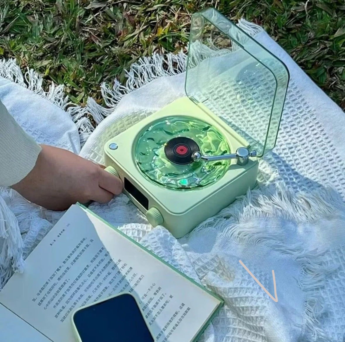 Retro Galaxy Projektor Lautsprecher mit Schallplatten Design