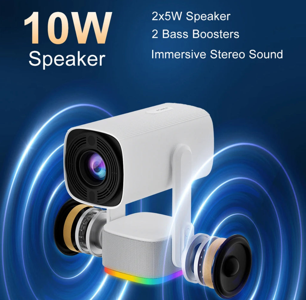 Akku Betriebener Smart Beamer UHD Projektor - Portables Heimkino