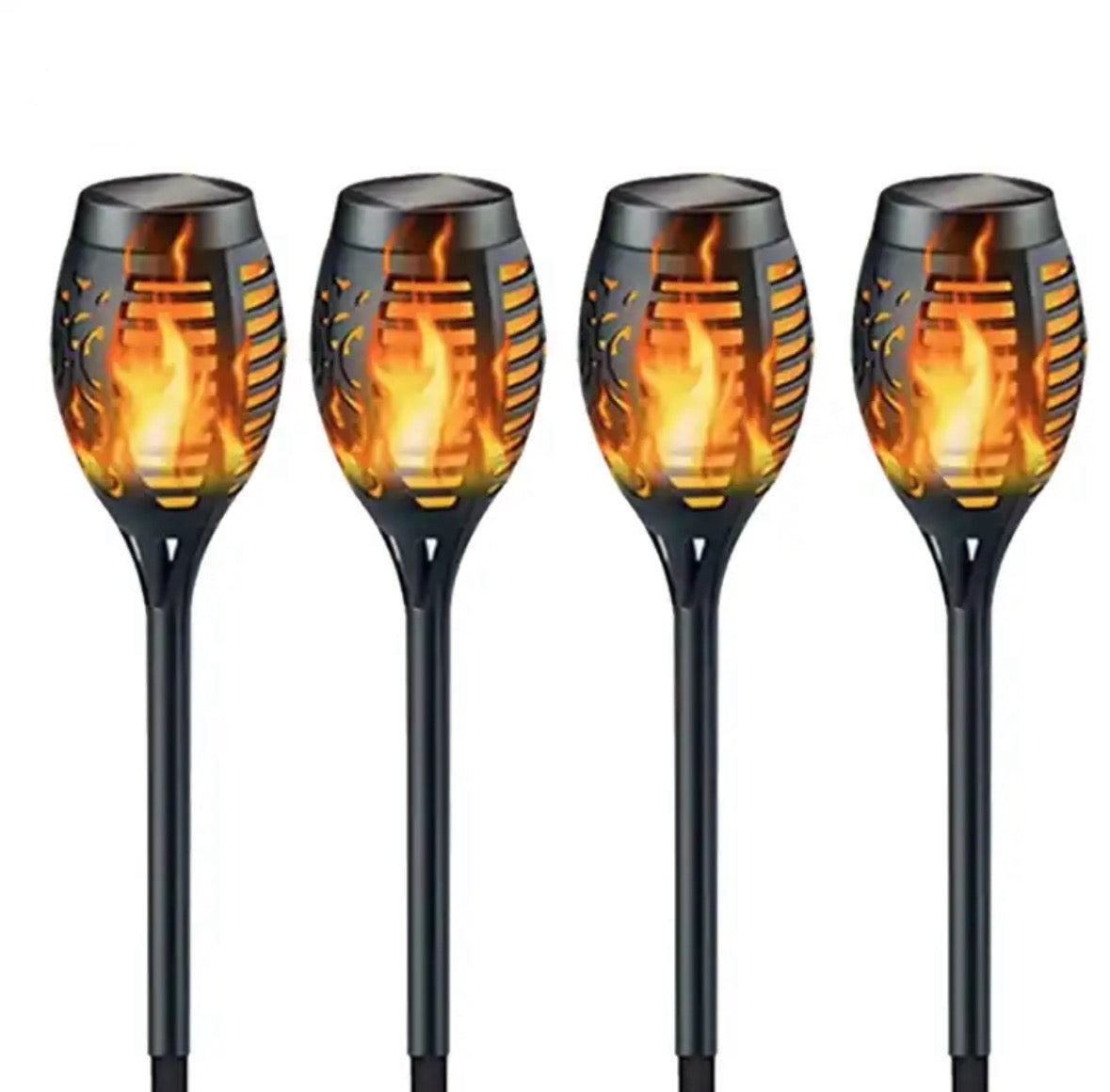 Solar Fackeln mit flackerndem Licht - 52cm