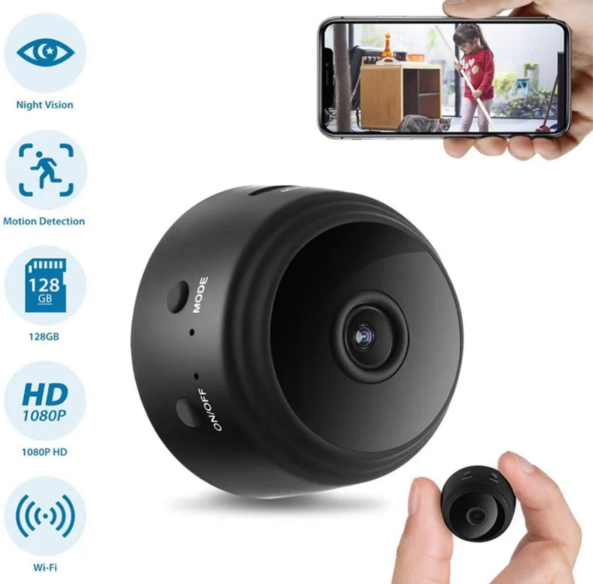 Mini HD Überwachungskamera mit Nachtsicht
