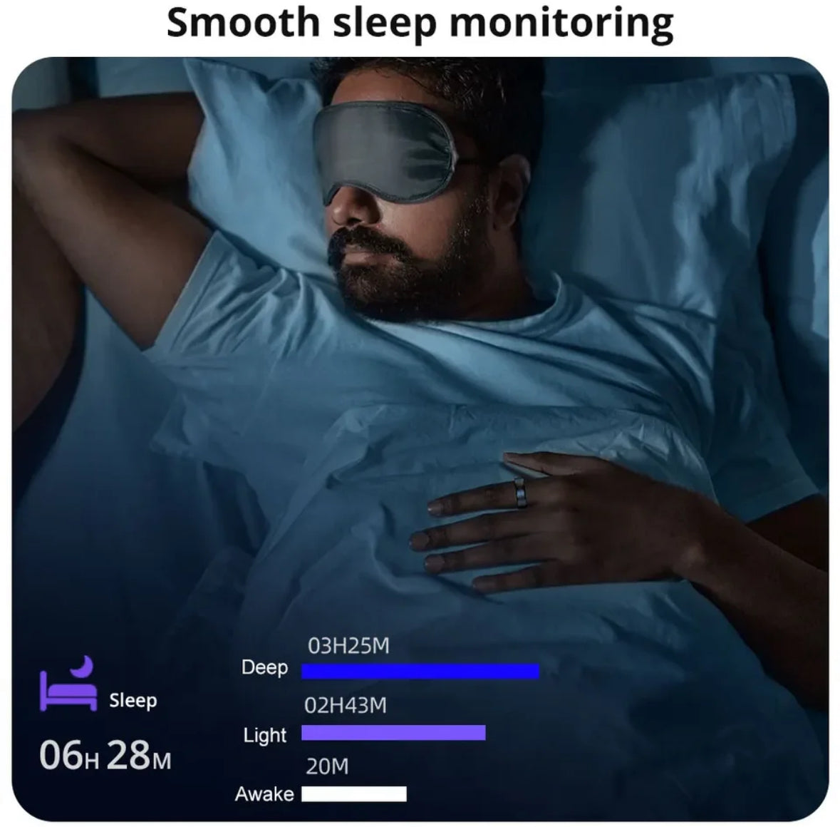 Premium Fitness Smart Ring - Gesundheitsüberwachung 24/7