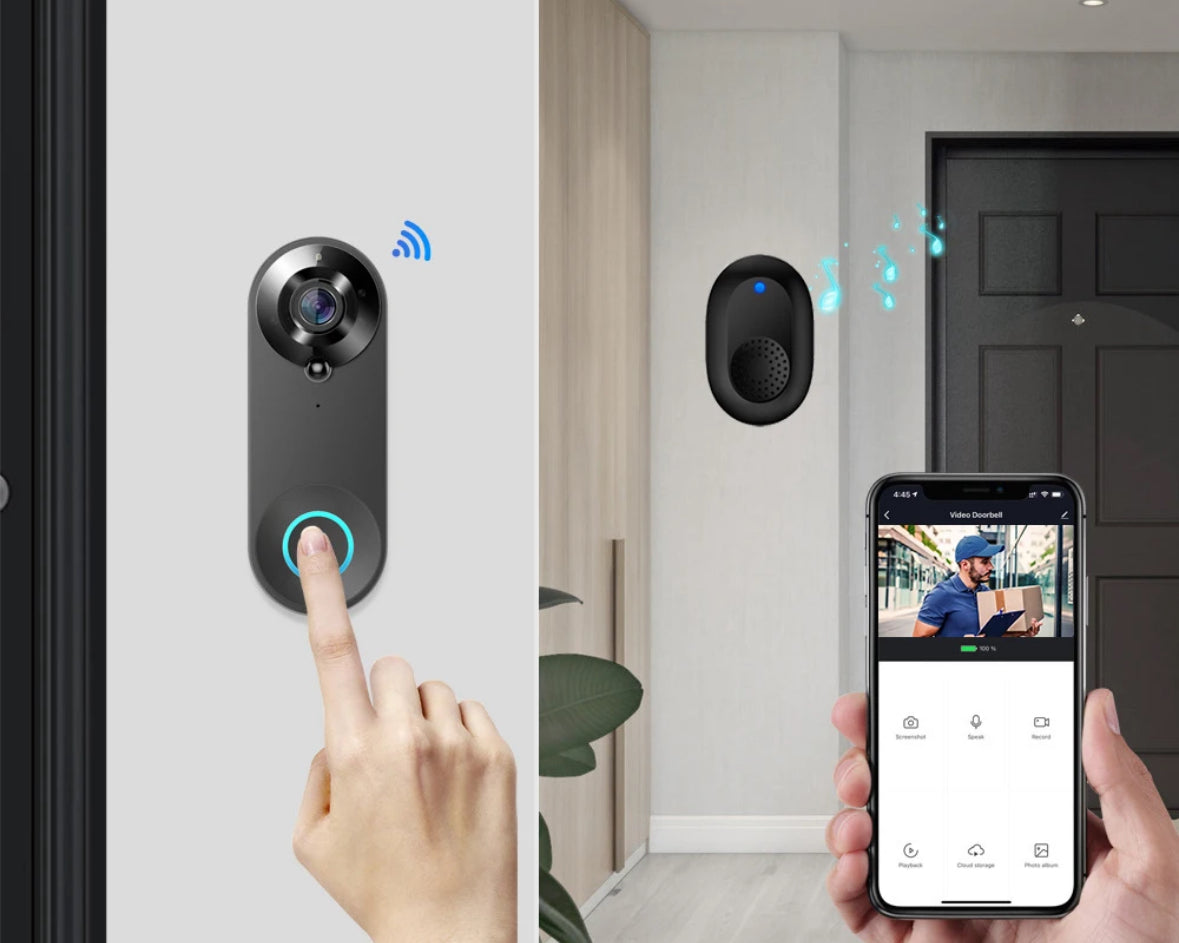 Smart Türklingel mit HD Kamera und Nachtsicht