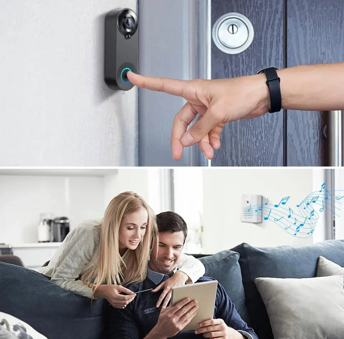 Smart Türklingel mit HD Kamera und Nachtsicht