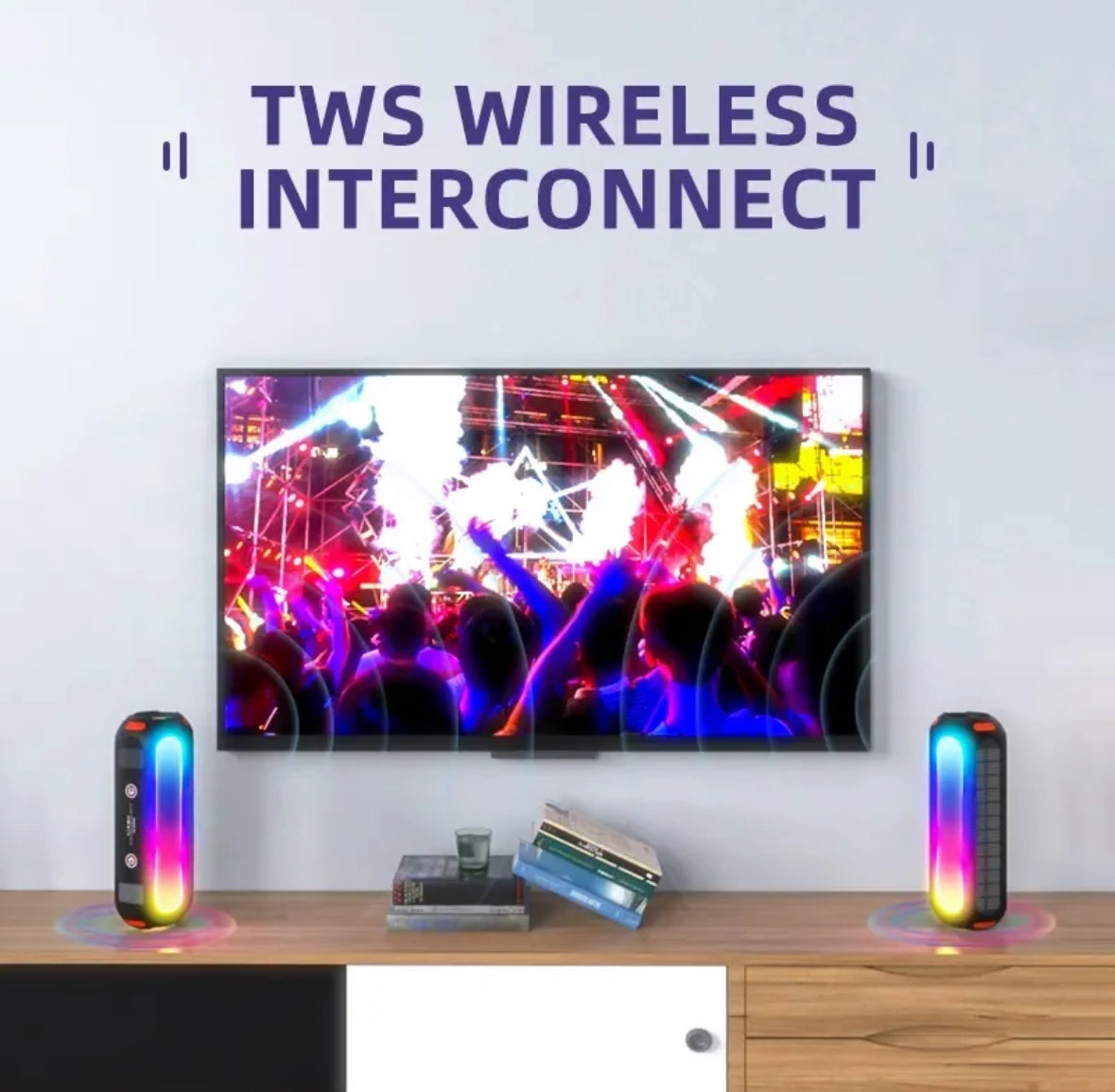 Solar Bluetooth Lautsprecher mit RGB Beleuchtung - 15h