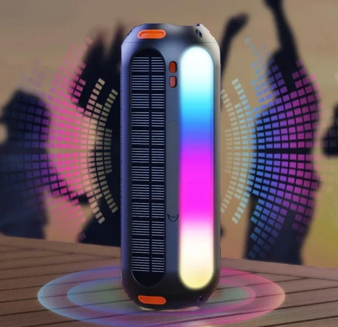 Solar Bluetooth Lautsprecher mit RGB Beleuchtung - 15h