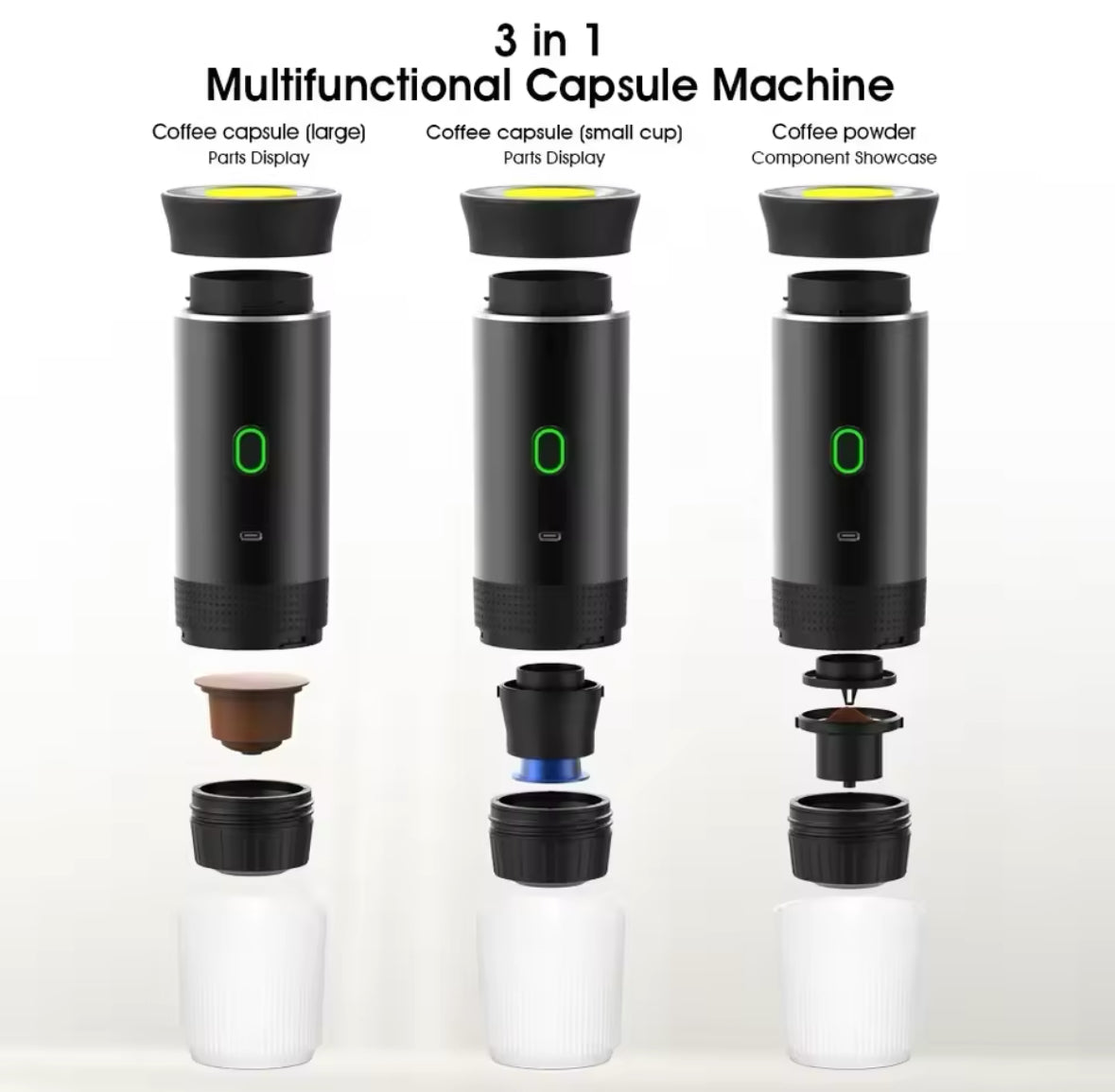 Mobile Kaffeemaschine mit Heizfunktion - Perfekter Kaffee unterwegs