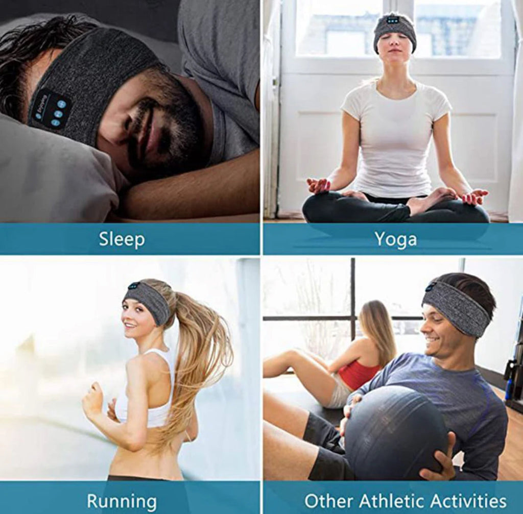 Bluetooth Stirnband mit integrierten Kopfhörern - Sport & Schlaf