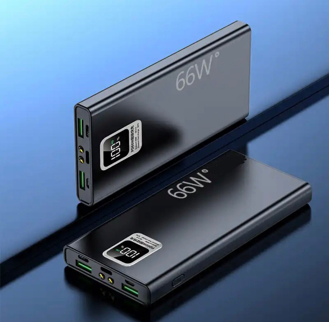66W Schnelllade Power Bank mit Taschenlampe