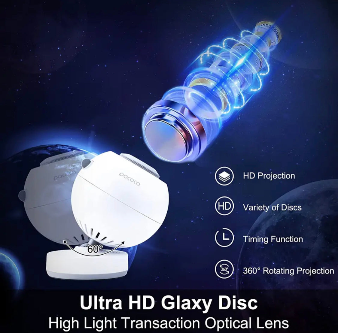 UHD Universum Projektor mit 360° Drehfunktion