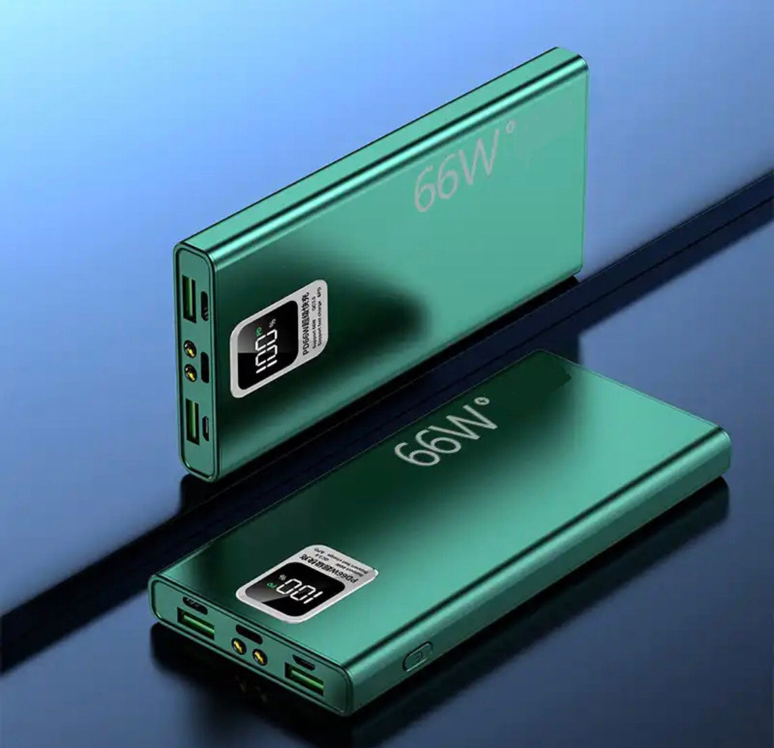 66W Schnelllade Power Bank mit Taschenlampe