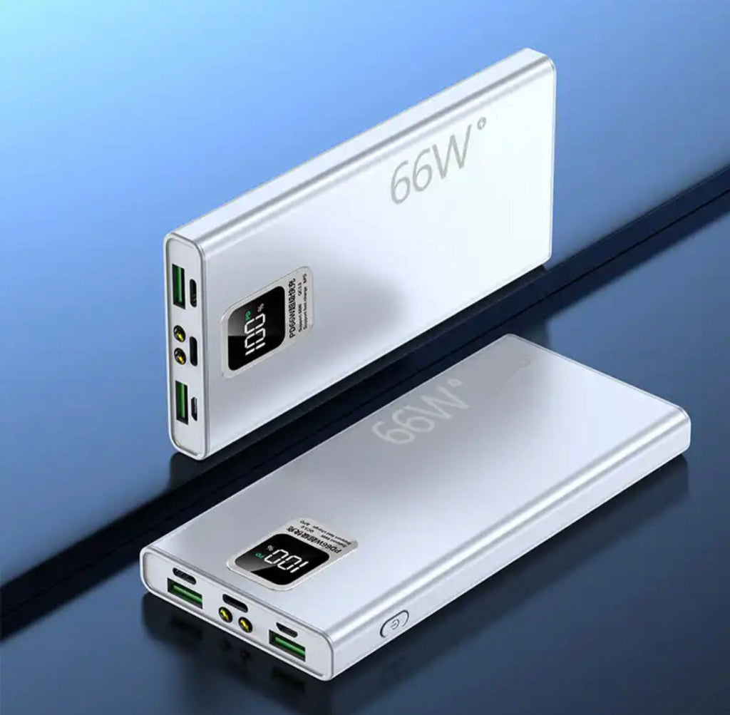 66W Schnelllade Power Bank mit Taschenlampe