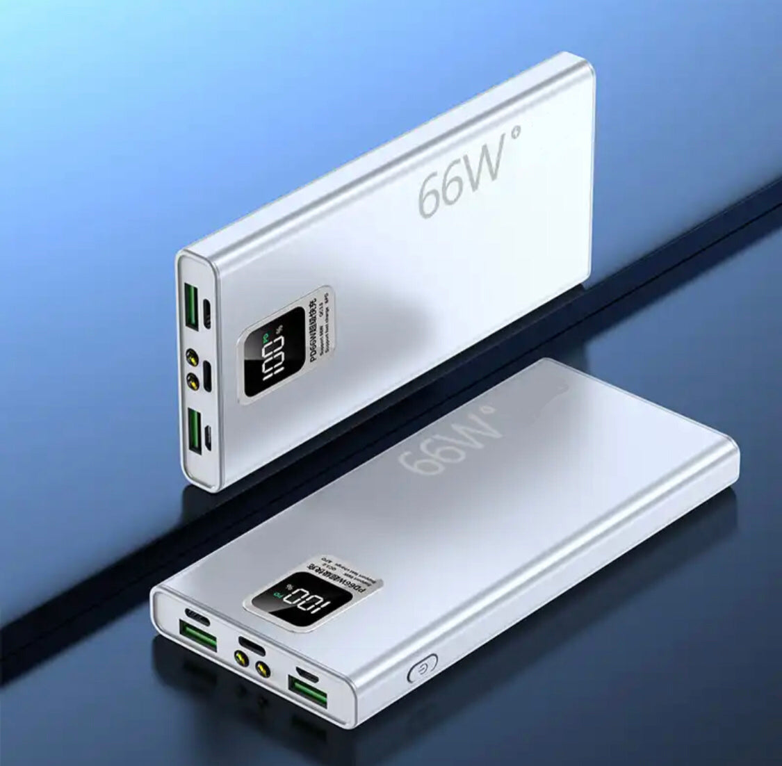 66W Schnelllade Power Bank mit Taschenlampe