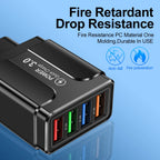 Kompaktes 4‑Port USB Ladegerät mit Quick Charge 3.0 – Schnellladeadapter - Strombude.ch Default Title
