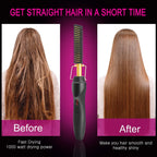 2-in-1 Elektrischer Glättkamm - Hot Comb Hair Straightener für Haar & Bart