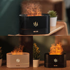USB Luftbefeuchter mit LED Flammen Optik