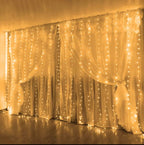 LED Vorhang mit 8 Lichtmodi und Fernbedienung