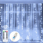 LED Vorhang mit 8 Lichtmodi und Fernbedienung
