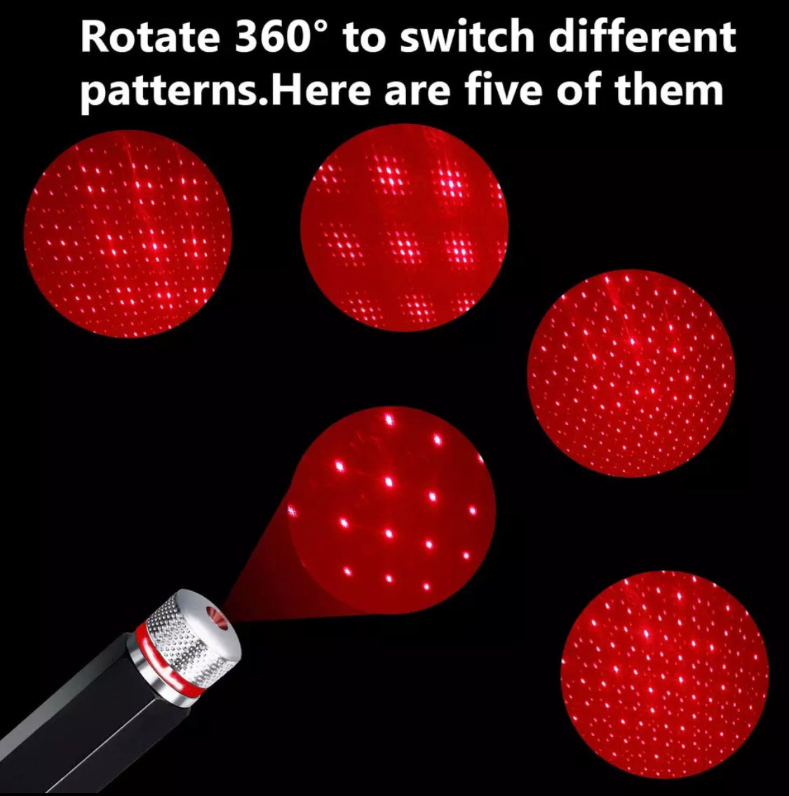 USB LED Sternenhimmel Projektor für Auto und Zuhause