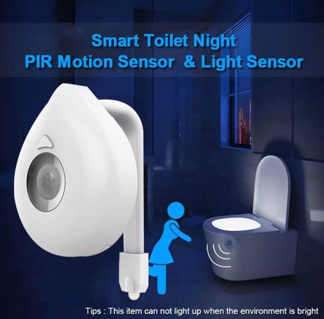 LED Toiletten Nachtlicht mit Bewegungsmelder