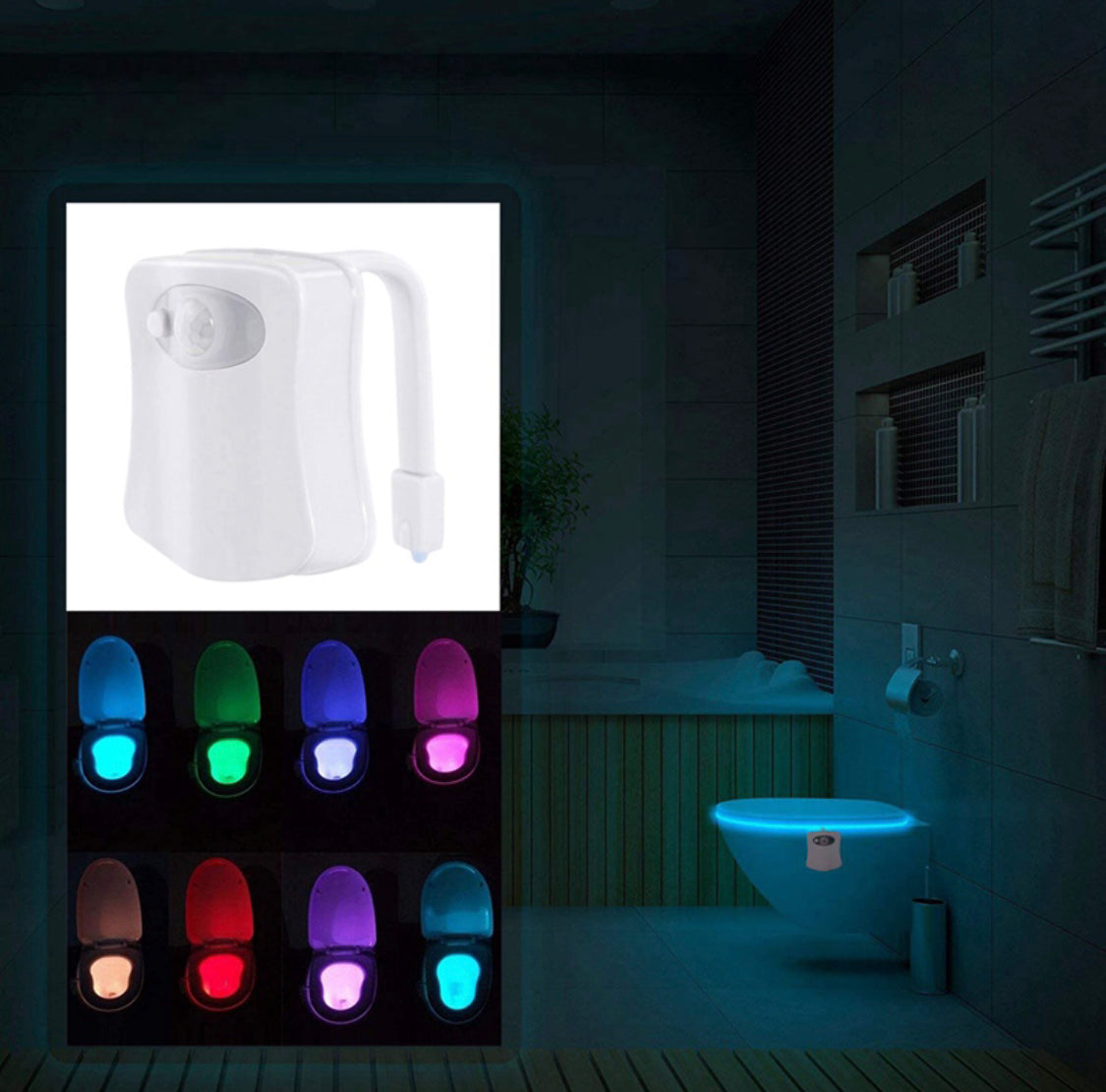 LED Toiletten Nachtlicht mit Bewegungsmelder