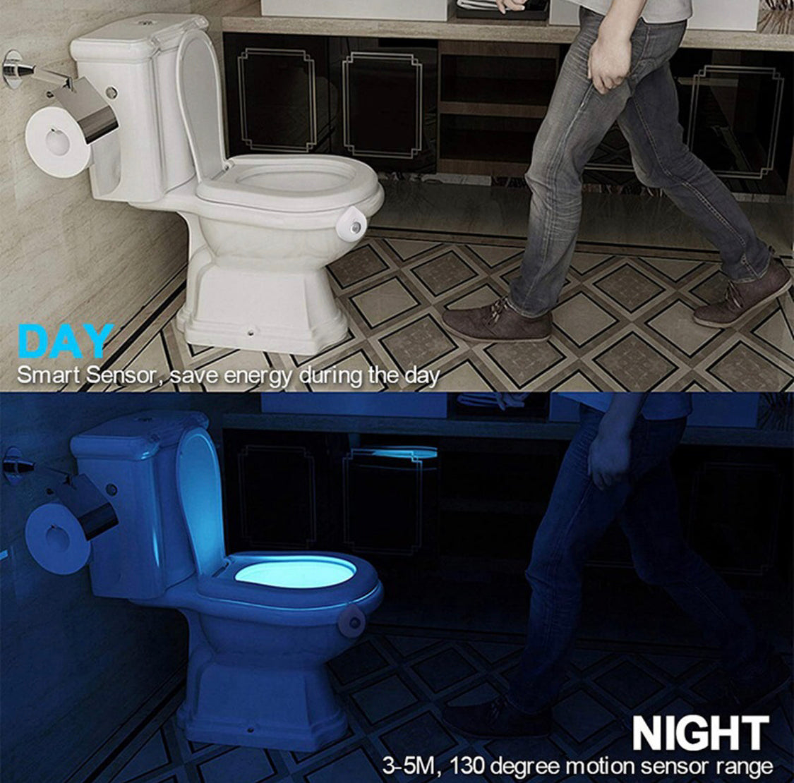LED Toiletten Nachtlicht mit Bewegungsmelder