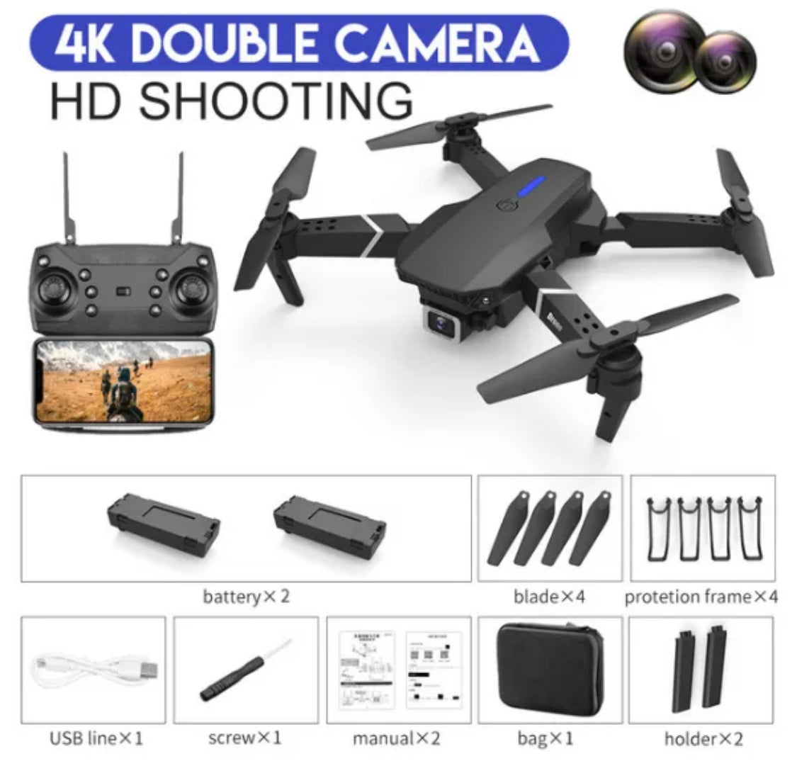 WIFI 4K Dual Kamera Pro Drohne - Professionelle Luftaufnahmen
