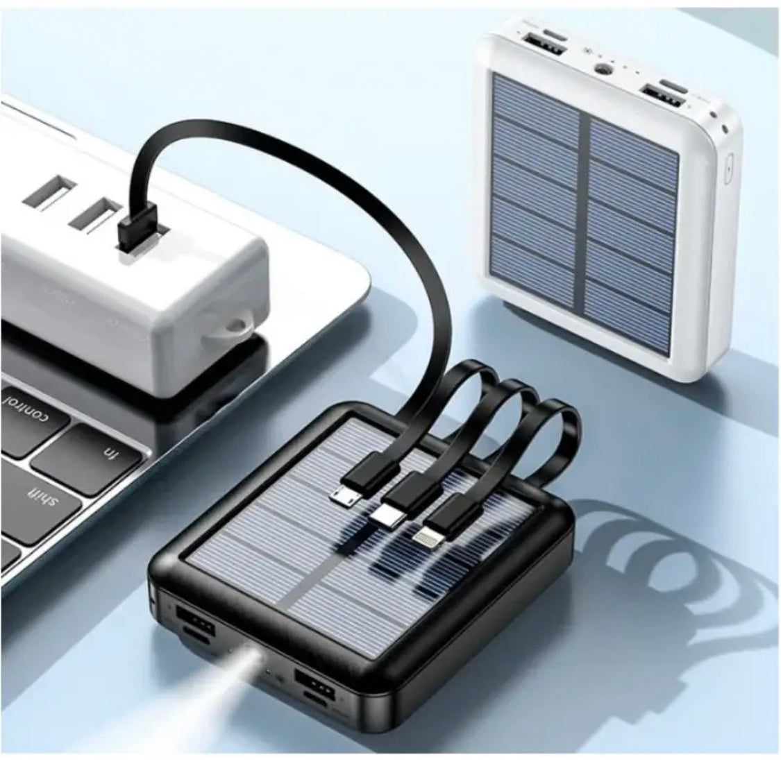 Multi Solar Power Bank mit Taschenlampe