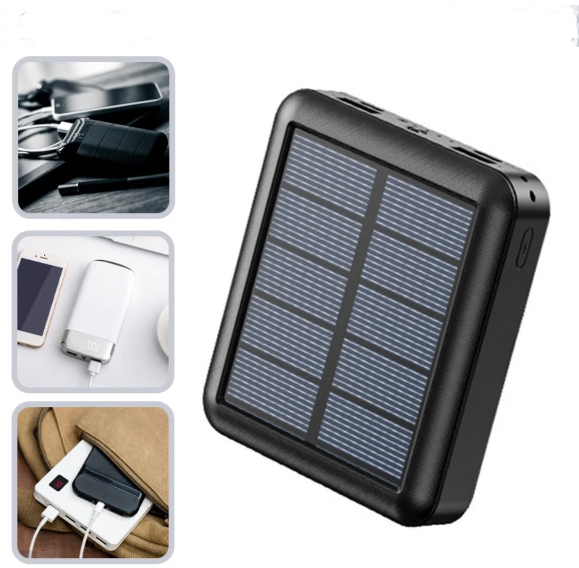 Multi Solar Power Bank mit Taschenlampe