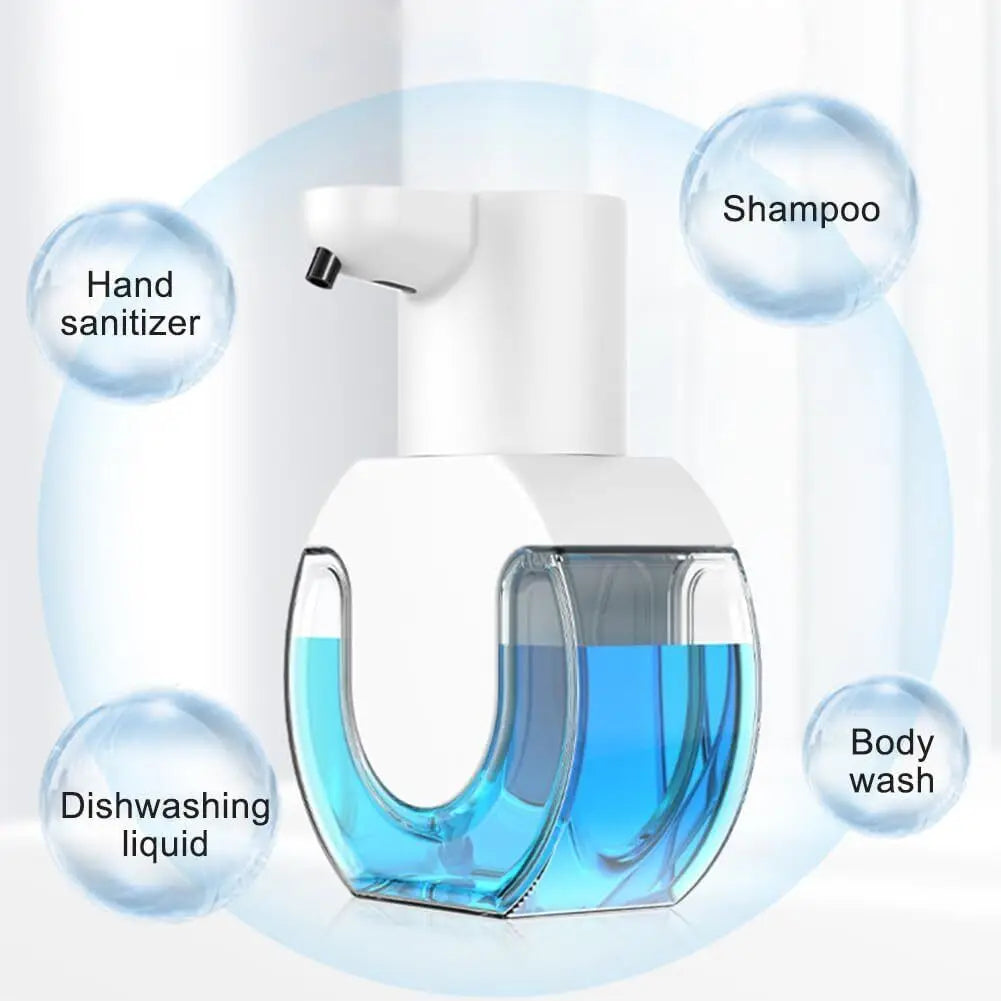 Automatischer Schaumseifenspender mit Infrarot-Sensor – USB-aufladbar, IPX5 wasserdicht, 4 Dosierstufen, Wand- & Tischmontage - Strombude.ch Default Title