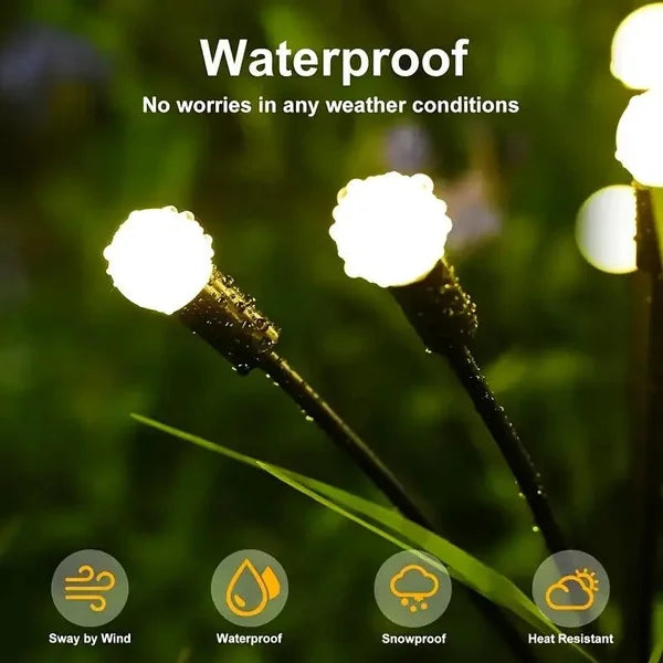 Solar Glühwürmchen – 10x LED Glühwürmchen-Effekt, IP65 Wasserdicht, RGB & Warmweiß - Strombude.ch RGB / 10LED 1PCS