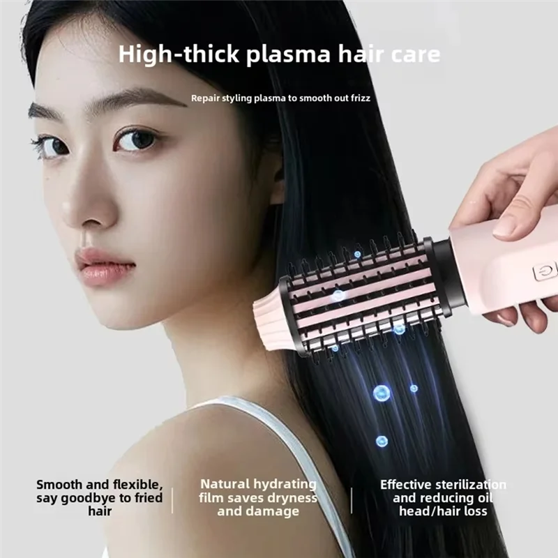 Elektrischer Haarkamm - 2-in-1 Glätten & Locken für lockiges Haar