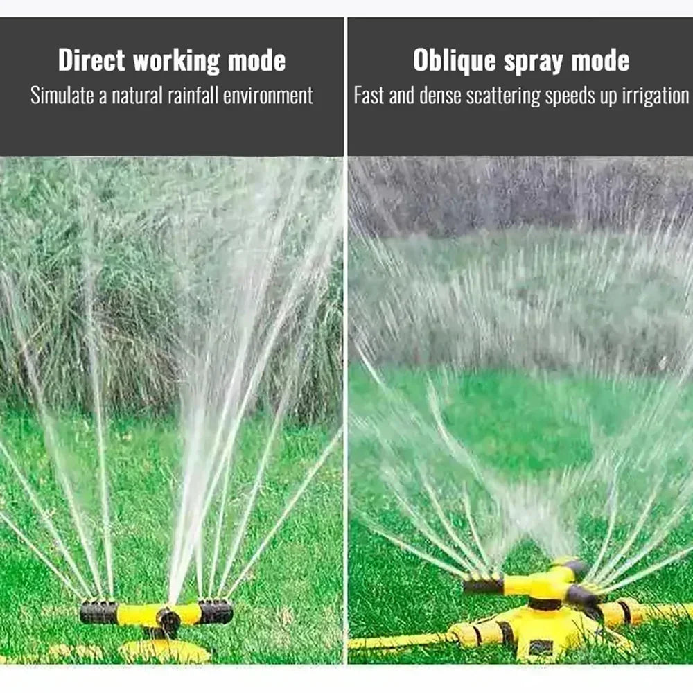 360° Garten-Sprinkler mit 3-Wege-Düsen – Rasenbewässerungssystem mit Anschluss-Set | ABS, Wassersparend & Erweiterbar - Strombude.ch Default Title