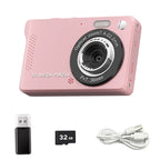 4K Vlogging Digitalkamera mit 16x Zoom - Strombude.ch 32GB-Pink