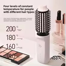 Elektrischer Haarkamm - 2-in-1 Glätten & Locken für lockiges Haar