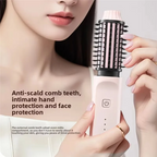 Elektrischer Haarkamm - 2-in-1 Glätten & Locken für lockiges Haar