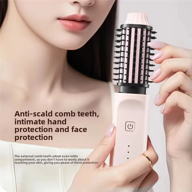 Elektrischer Haarkamm - 2-in-1 Glätten & Locken für lockiges Haar