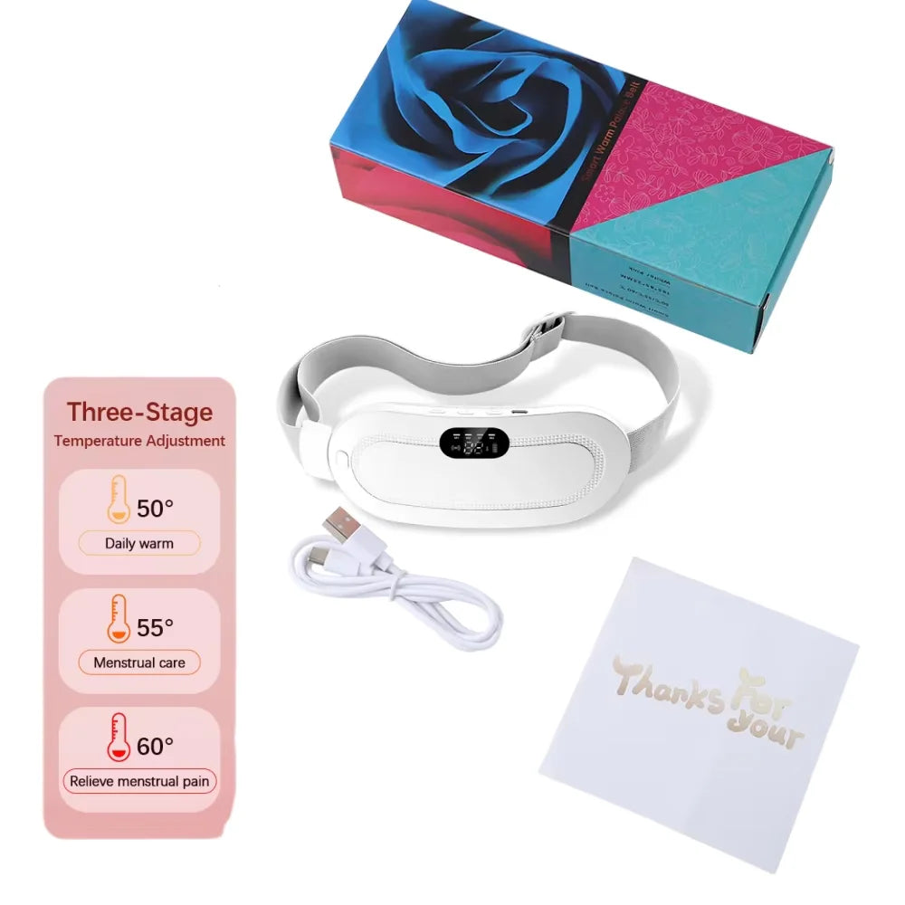 Elektrisches Heizkissen - Wärmegürtel gegen Menstruationsbeschwerden mit Vibration