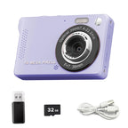 4K Vlogging Digitalkamera mit 16x Zoom - Strombude.ch 32GB-Purple