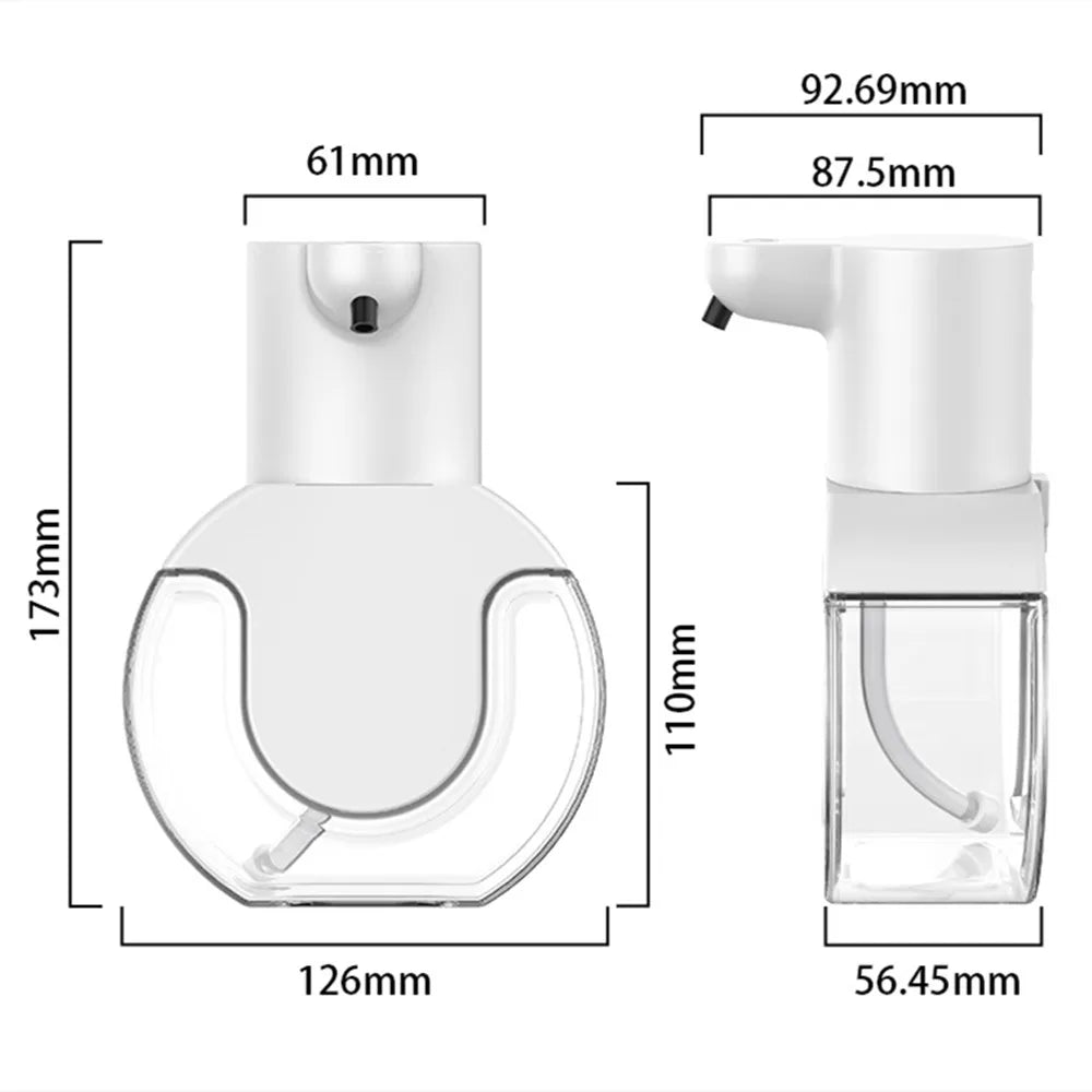 Automatischer Schaumseifenspender mit Infrarot-Sensor – USB-aufladbar, IPX5 wasserdicht, 4 Dosierstufen, Wand- & Tischmontage - Strombude.ch Default Title