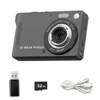 4K Vlogging Digitalkamera mit 16x Zoom - Strombude.ch 32GB-Black