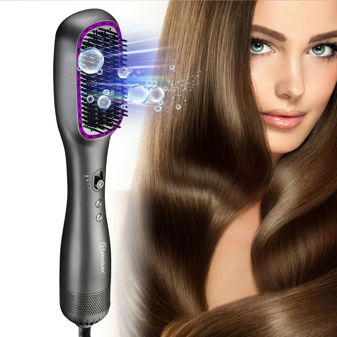 Heissluft-Stylingkamm – Glättbürste für glattes & lockiges Haar - Strombude.ch Default Title