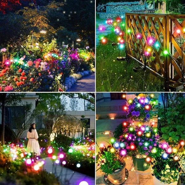 Solar Glühwürmchen – 10x LED Glühwürmchen-Effekt, IP65 Wasserdicht, RGB & Warmweiß - Strombude.ch RGB / 10LED 1PCS