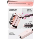 Elektrischer Haarkamm - 2-in-1 Glätten & Locken für lockiges Haar