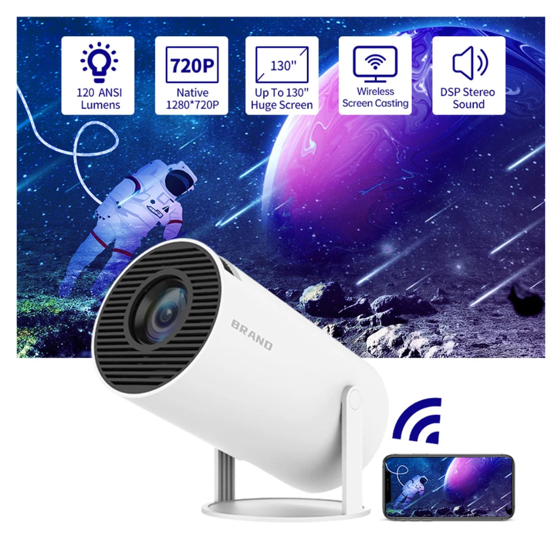 Smart HD Projektor - Kinoerlebnis für Zuhause